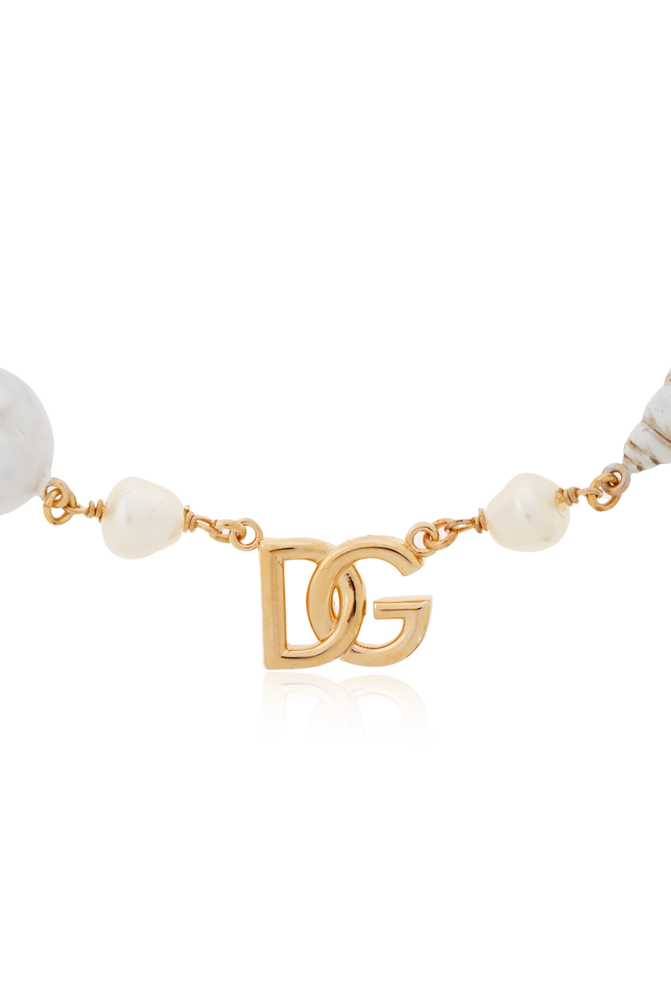 Gold Short necklace with appliqués Dolce & Gabbana - Vitkac AS